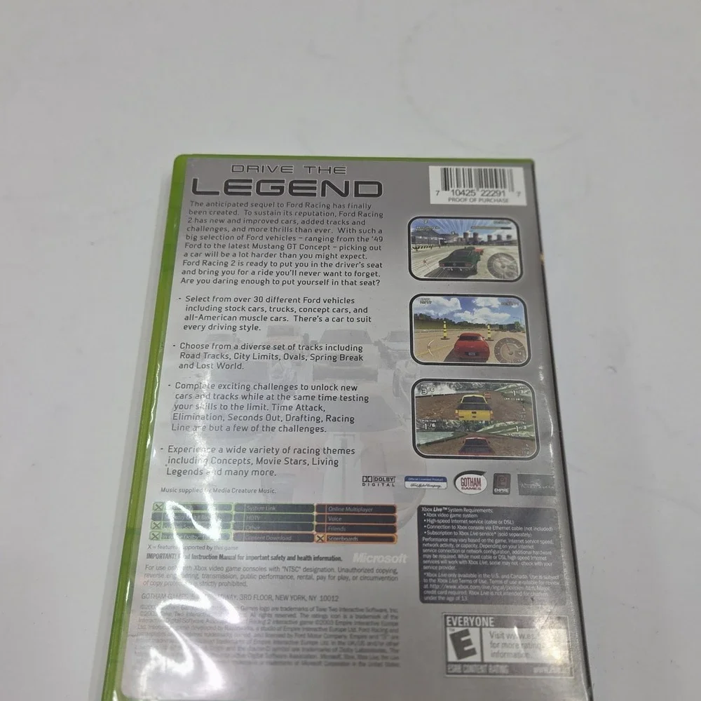 Ford Racing 2 Microsoft Xbox Original Game Complete CIB Manual